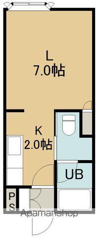 グレース21(1K/2階)の間取り写真
