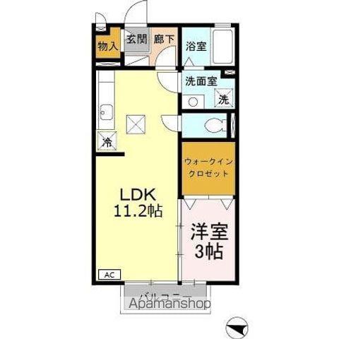 マーメゾン和田Ⅱ(1LDK/1階)の間取り写真