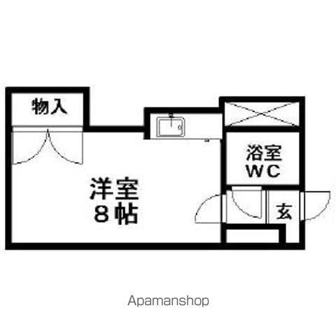 大和商会ビル(ワンルーム/5階)の間取り写真
