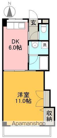 ドリームハウス2(1DK/3階)の間取り写真