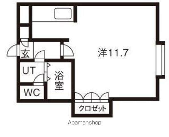 文京台レジデンス2(ワンルーム/1階)の間取り写真