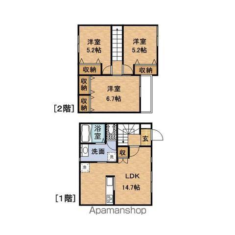 マハロ南山Ⅱ(3LDK)の間取り写真