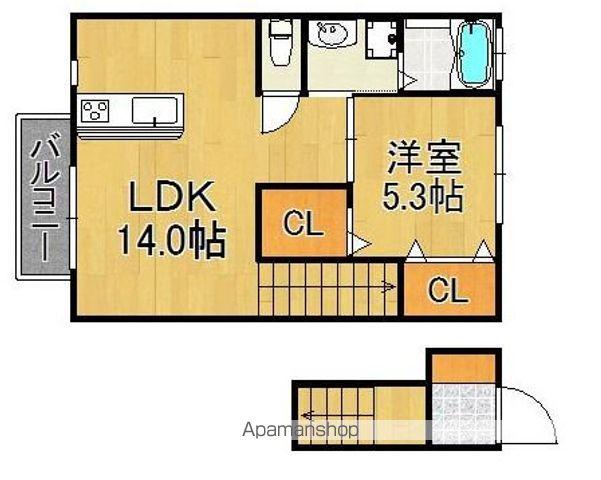 グラシア和白(1LDK/2階)の間取り写真