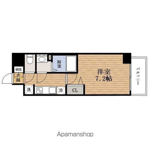 PRESSANCE大国町ラヴェニール(1K/9階)の間取り写真