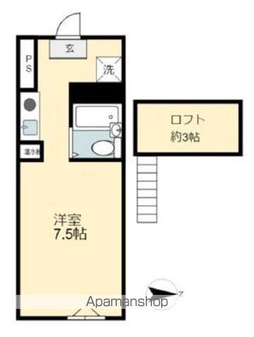 ショーカレジデンス(1K/3階)の間取り写真