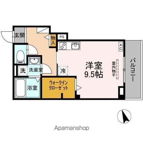 N-STAGE東別院(ワンルーム/3階)の間取り写真