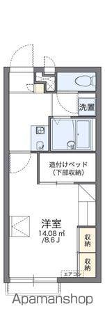 レオパレスゆうき(1K/2階)の間取り写真