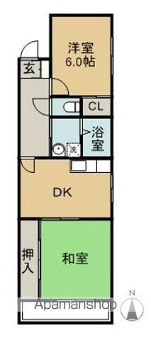 サンシャイン藤(2DK/3階)の間取り写真