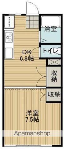 マルコーハイツ(1DK/3階)の間取り写真