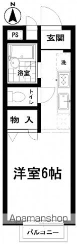 レジデンス五番館(1K/1階)の間取り写真