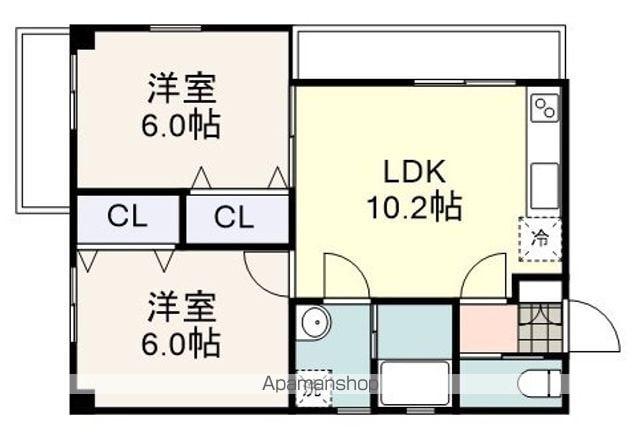 RENACEみずほ(2LDK/1階)の間取り写真