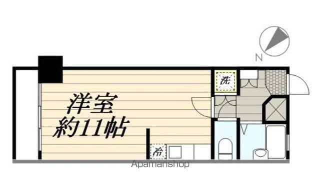 パセール長良(ワンルーム/3階)の間取り写真