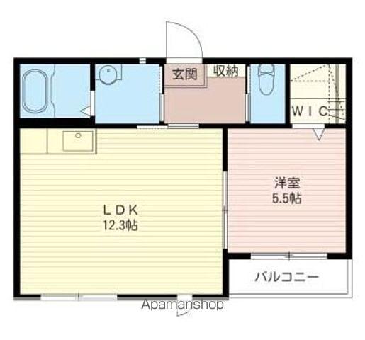 グラン・フォンテーヌⅡ B(1LDK/2階)の間取り写真