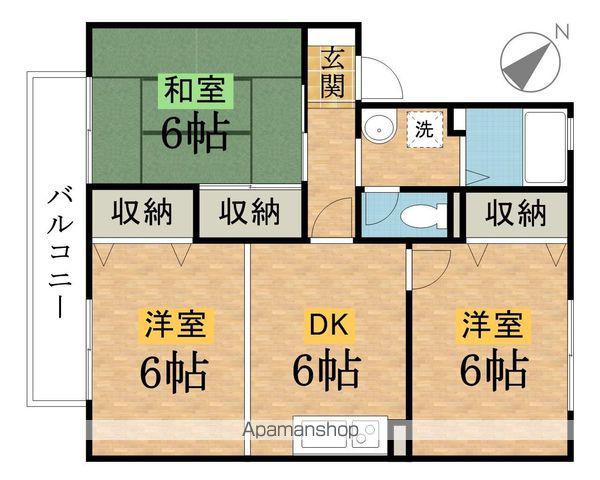 ボナール杉本(3DK/2階)の間取り写真