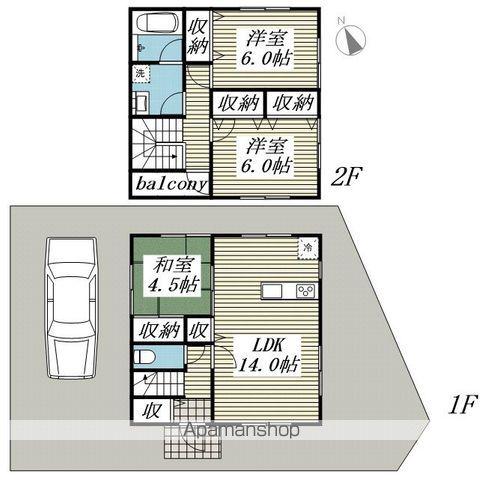 成田線 笹川駅 徒歩13分 2階建 築1年(3LDK)の間取り写真