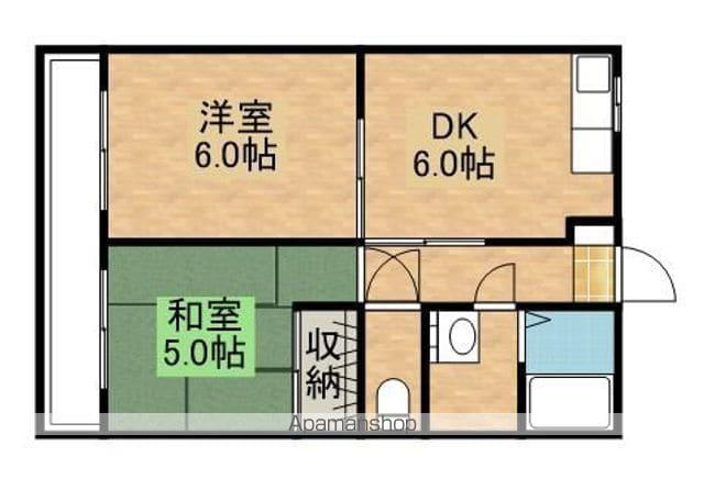 マリンアベニュー新生(2DK/2階)の間取り写真