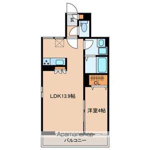 アンシエルⅠ(1LDK/2階)の間取り写真