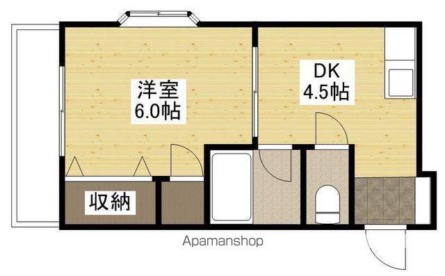 ビアンカM(1DK/4階)の間取り写真