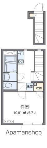クレイノ葵芳 2号館(1K/2階)の間取り写真