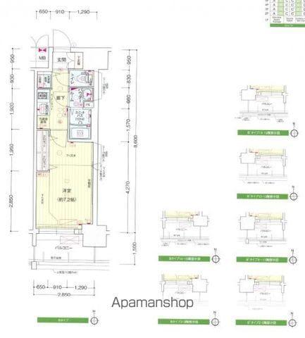 プレサンス名古屋グロウ(1K/11階)の間取り写真