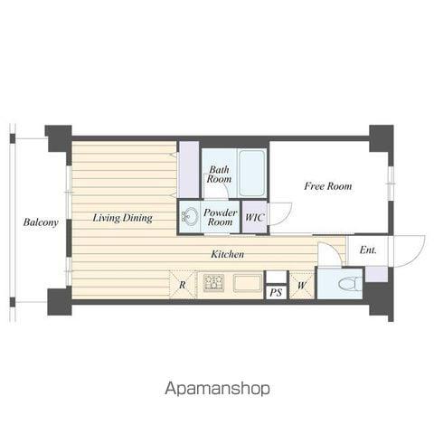 ART RESIDENCE IN OOTAKA-NO-MORI(1LDK/2階)の間取り写真