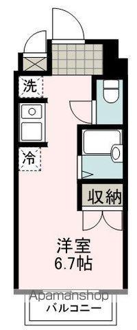 静岡鉄道静岡清水線 音羽町駅 徒歩12分 5階建 築29年(ワンルーム/5階)の間取り写真