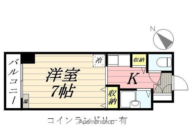 メゾン・ド・デトロワ(ワンルーム/6階)の間取り写真