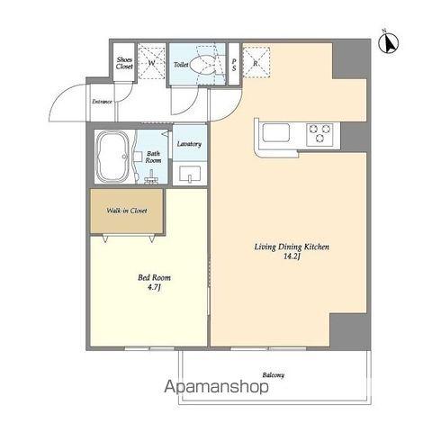 アルファコート綾瀬3(1LDK/8階)の間取り写真