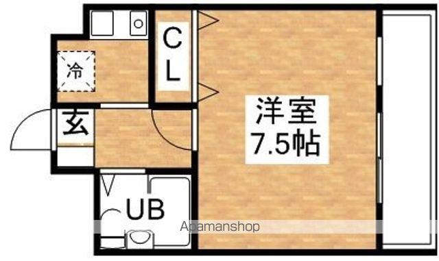 シャトレ下新庄(1K/3階)の間取り写真