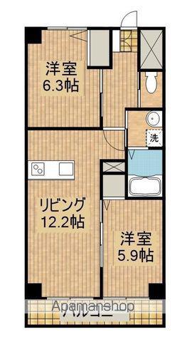 SEA TERRACE(2LDK/5階)の間取り写真
