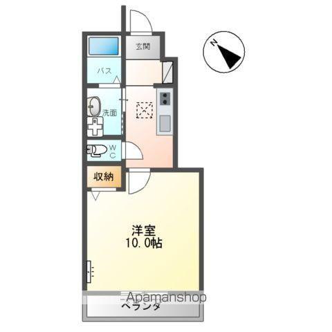 EVER GREEN(1K/1階)の間取り写真