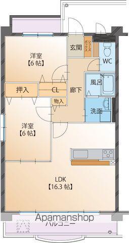 APRICOT SEED(2LDK/1階)の間取り写真