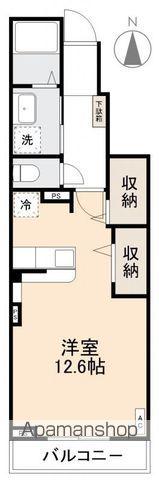 アーバンフラット六条Ⅱ(ワンルーム/1階)の間取り写真