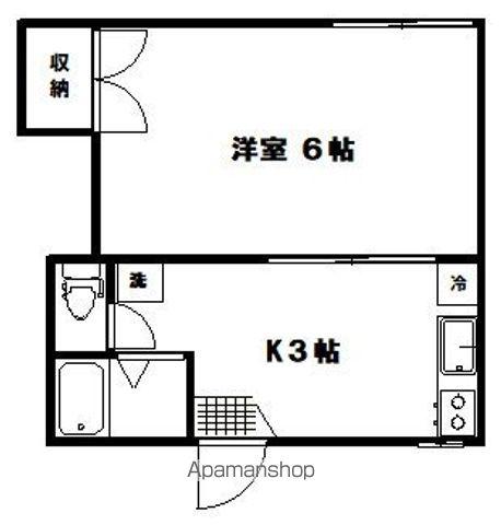 アーバンハイツ荒巻(1K/1階)の間取り写真