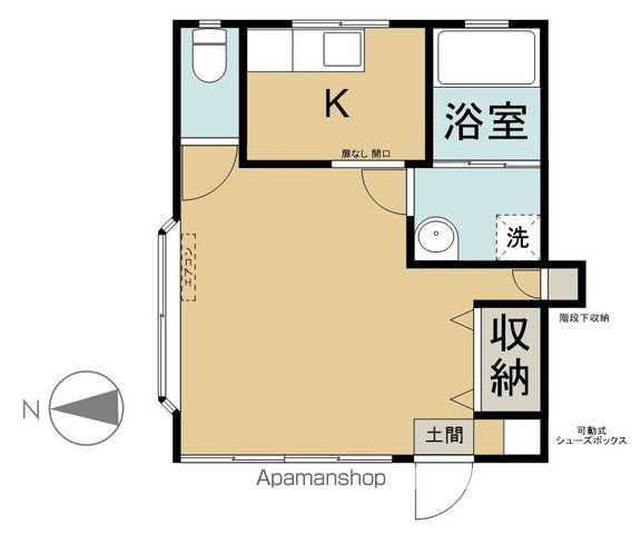 ユースハイツ(ワンルーム/1階)の間取り写真