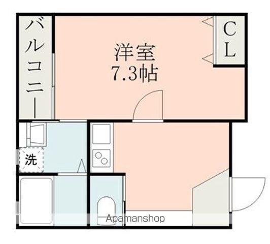 サイエンス吉富(1K/2階)の間取り写真