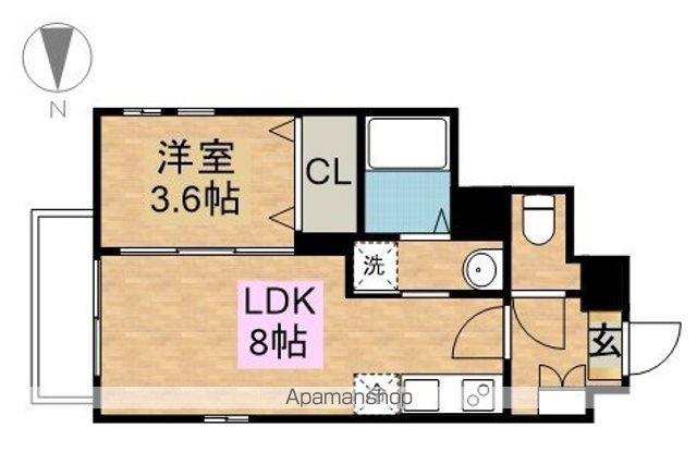 CHERIM築地口Ⅲ(1LDK/2階)の間取り写真