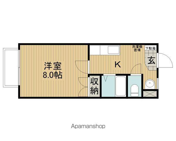マイタウン(1K/2階)の間取り写真