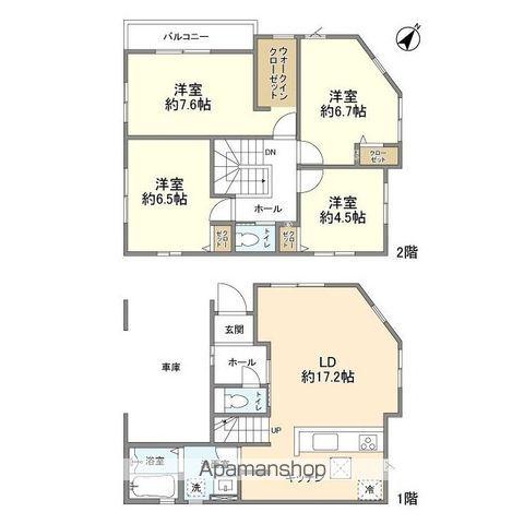 東武鉄道東上線 上福岡駅 徒歩11分 2階建 築2年(4LDK)の間取り写真
