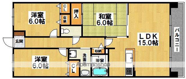 ソルプラーサ堺(3LDK/15階)の間取り写真