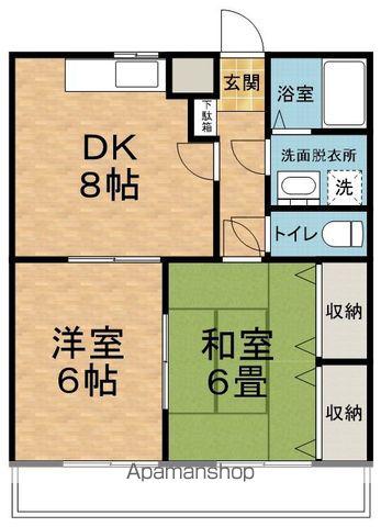 ヴェルチェ千野マンション(2DK/3階)の間取り写真