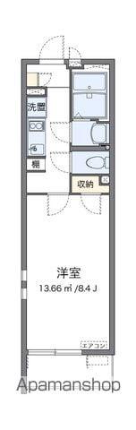 クレイノラルーチェ(1K/1階)の間取り写真