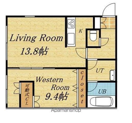 ピュアステージ円山(1LDK/3階)の間取り写真