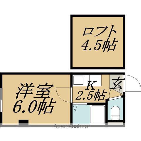 カサブランカ(1K/3階)の間取り写真
