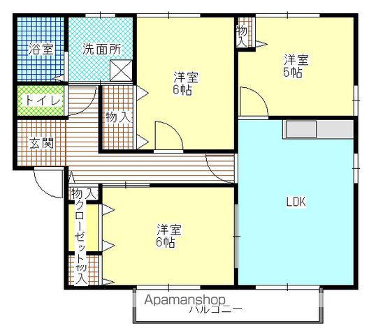 ラークA(3LDK/2階)の間取り写真