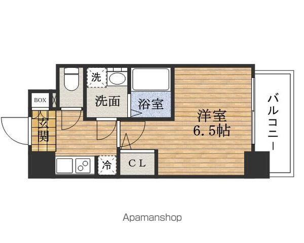 ルーエHOMMACHI(1K/5階)の間取り写真