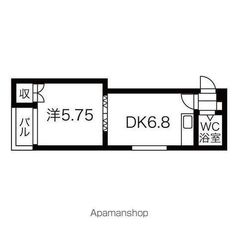 N-213ハイツ(1DK/1階)の間取り写真