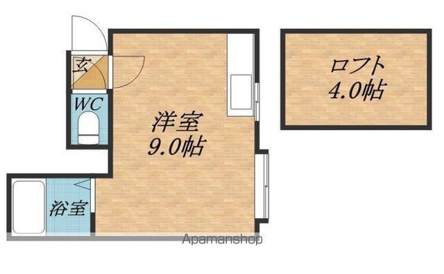 MMハイムⅡ(ワンルーム/2階)の間取り写真