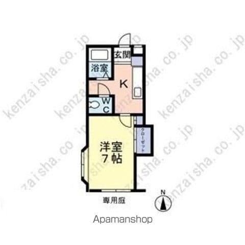 トルースハイツ(1K/1階)の間取り写真