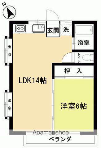 ミースエリーゼ(2DK/2階)の間取り写真